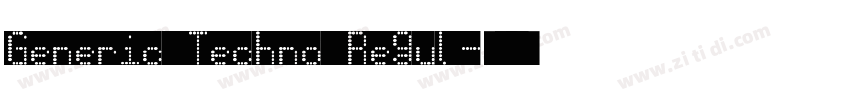 Generic Techno Regul字体转换